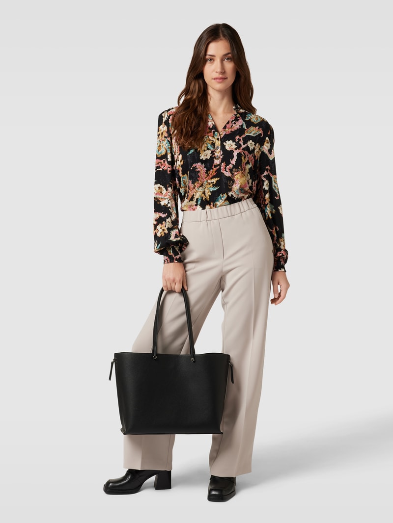 Bluse mit Allover-Print Modell 'TAKARI' in schwarz