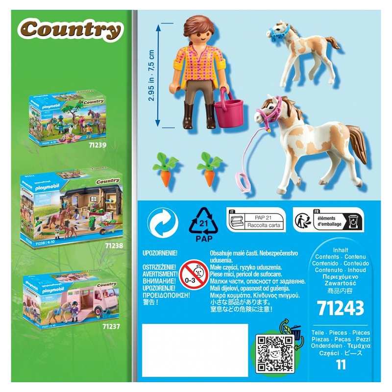 71243 Jument et poulain Playmobil Country