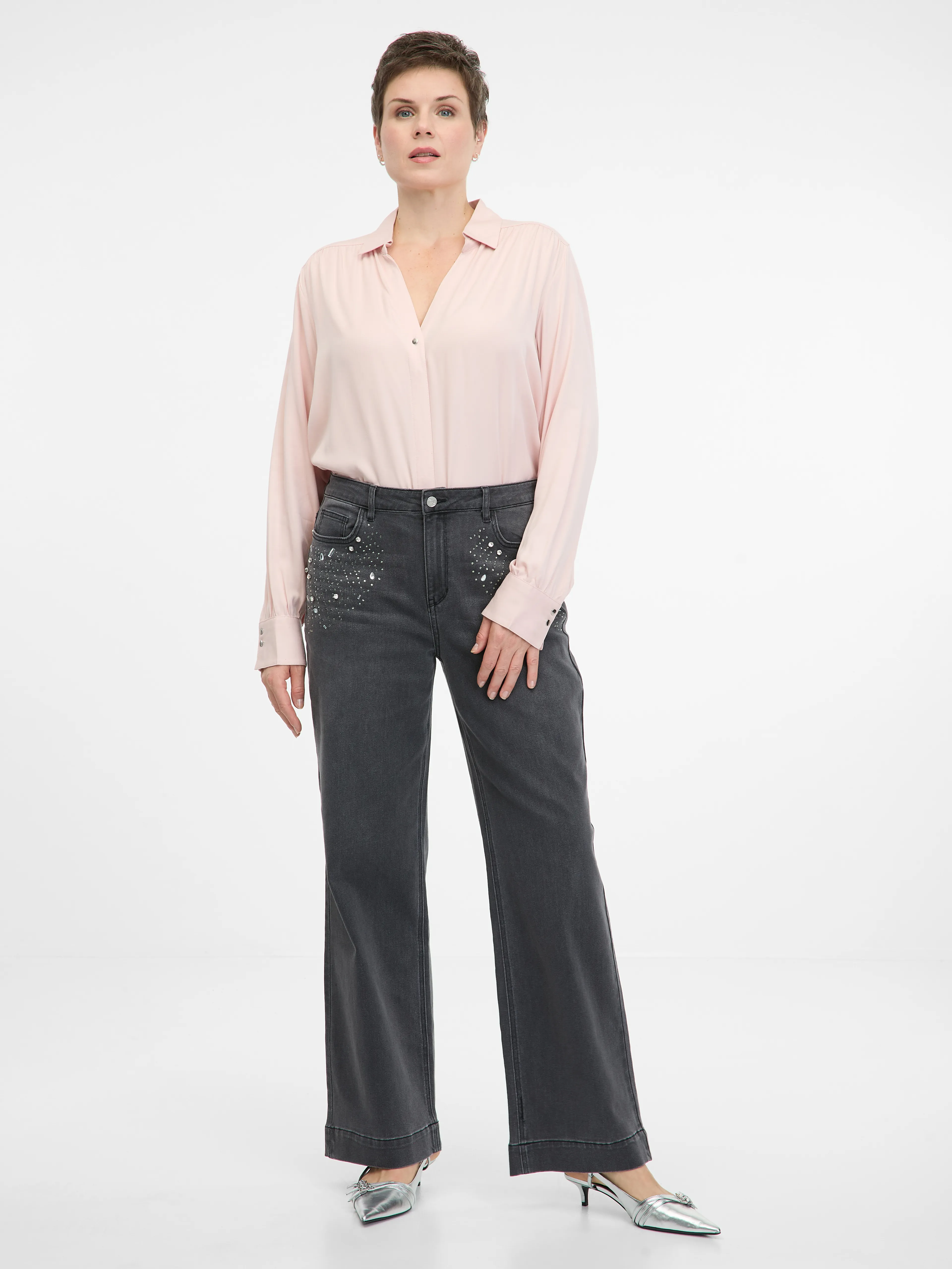 Hellrosa Damen-Bluse ORSAY