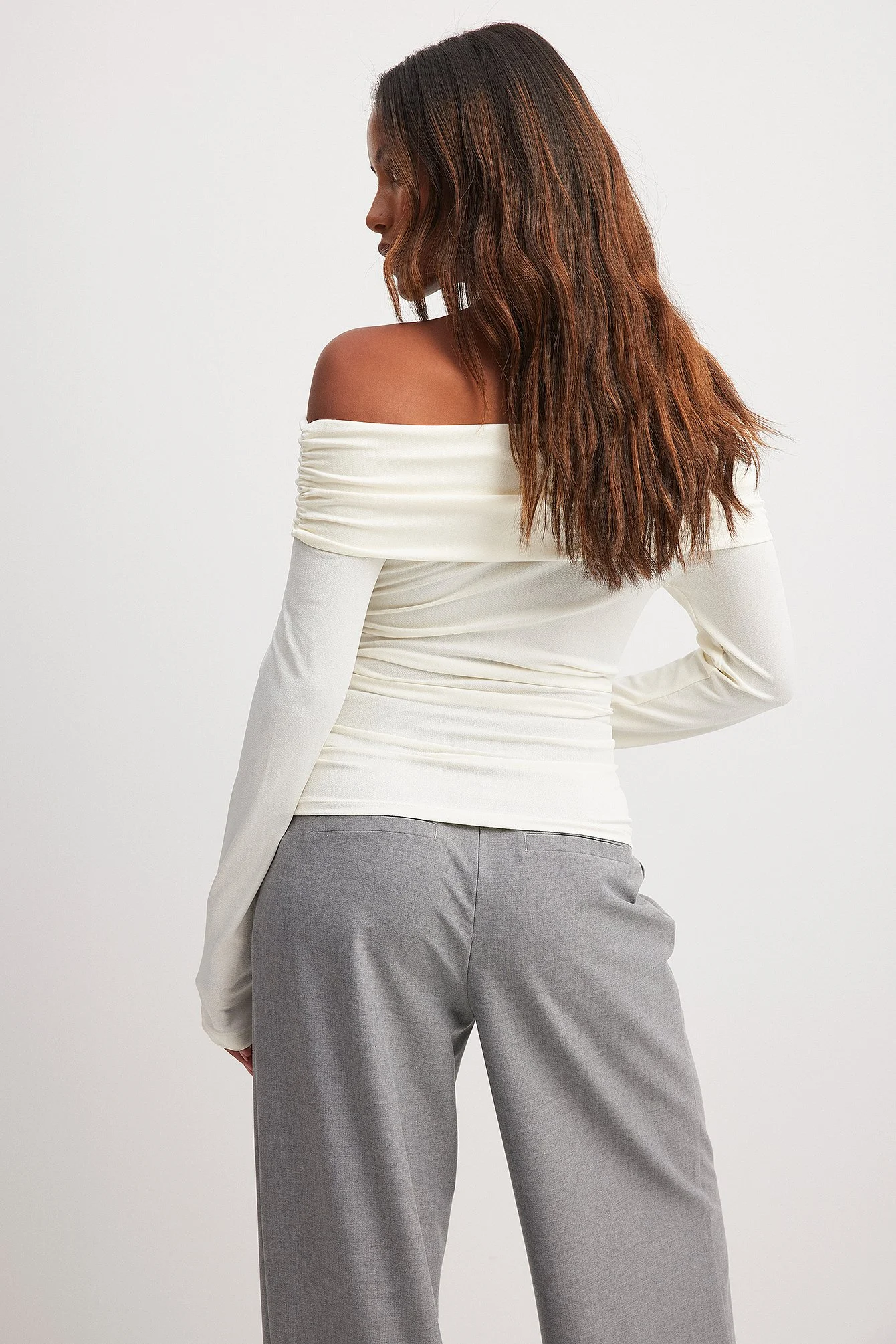 Schulterfreies Jersey-Top