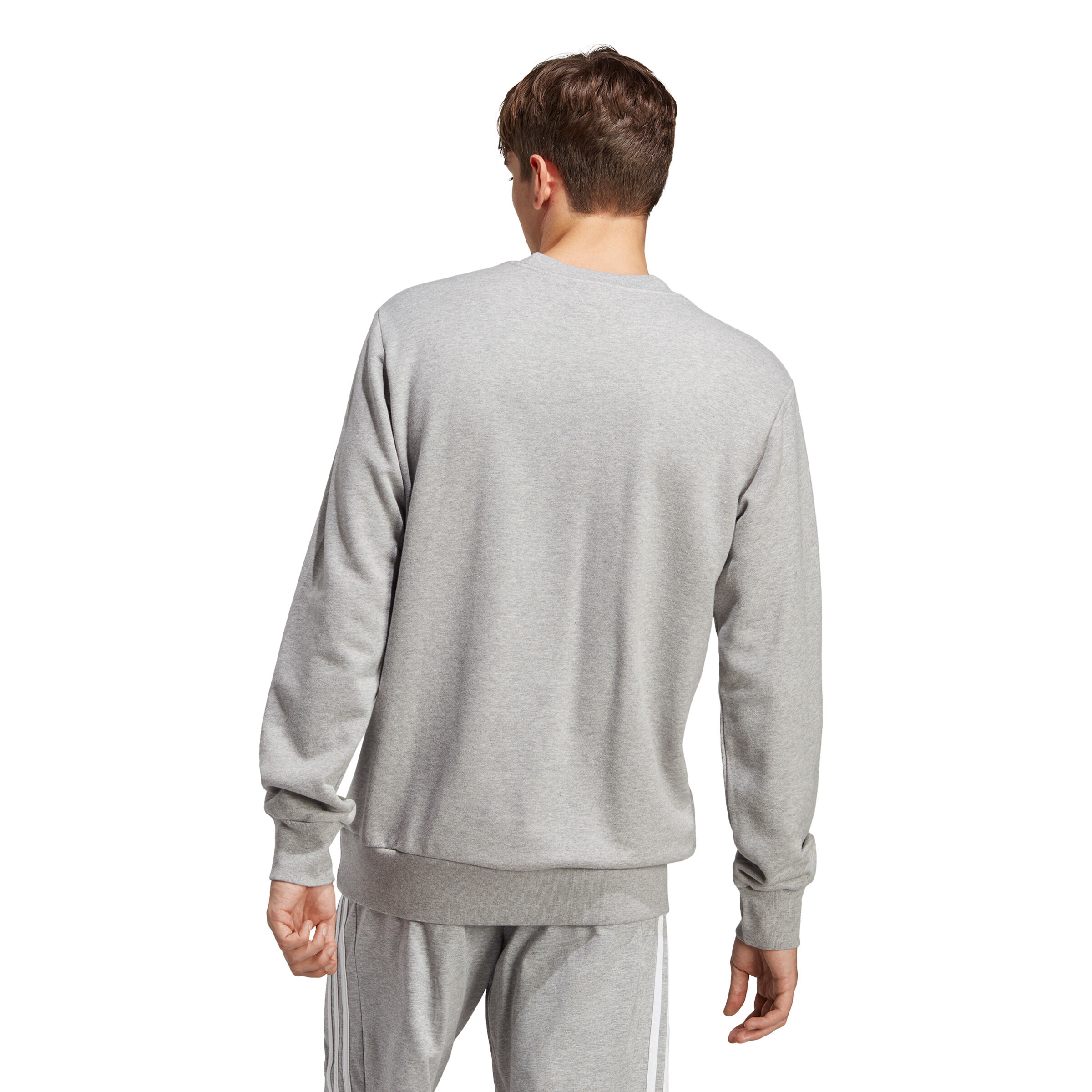 Essentials French Terry Embroidered Small Logo Sweatshirt Herren - Grau