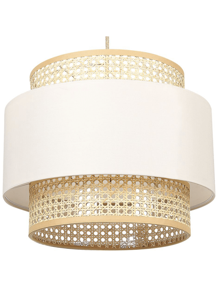 Beliani Pendelleuchten YUMURI in /Beige - (W) 40 x (H) 172 x (L) 40 cm günstig kaufen onesize