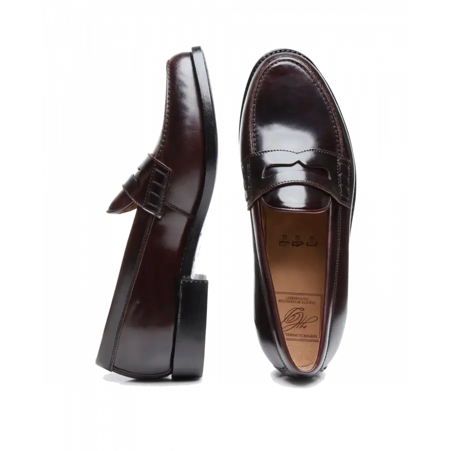 Heinrich Dinkelacker - Loafer WIEN PLAIN C Cordovan - rot