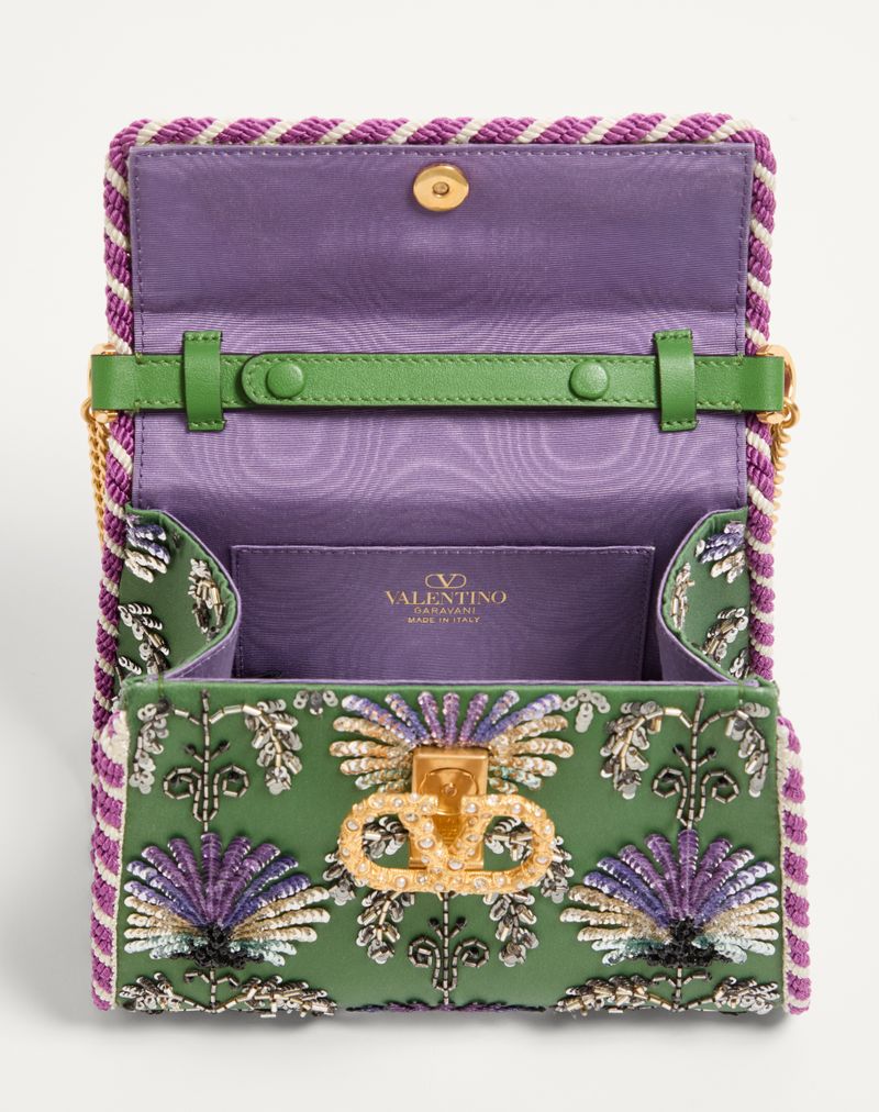 Valentino Garavani Vsling Mini Håndtaske Broderet Med Juvellogo