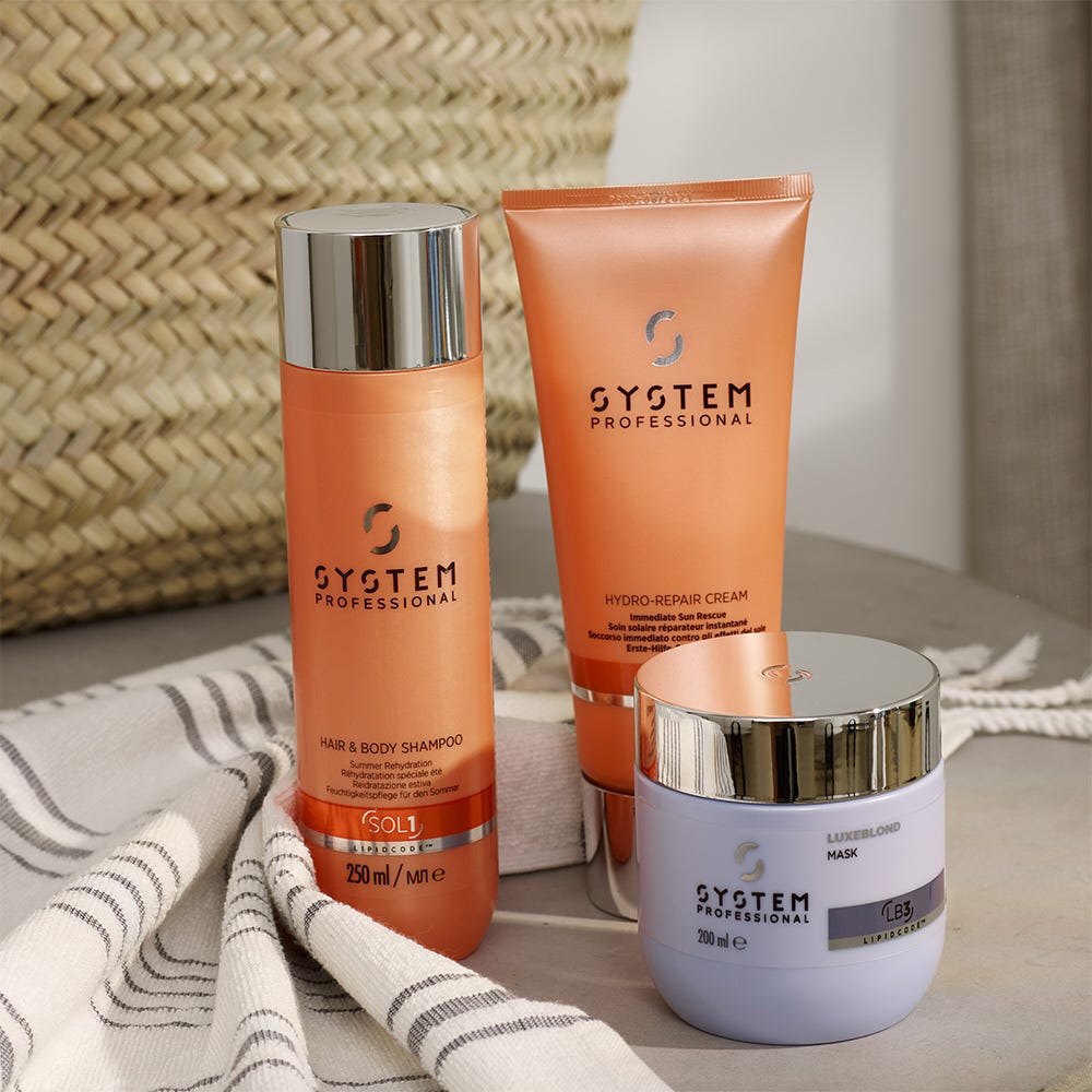 System Professional LB3 LuxeBlond Anti-Gelbstich & Reparatur Haarmaske 200 ml