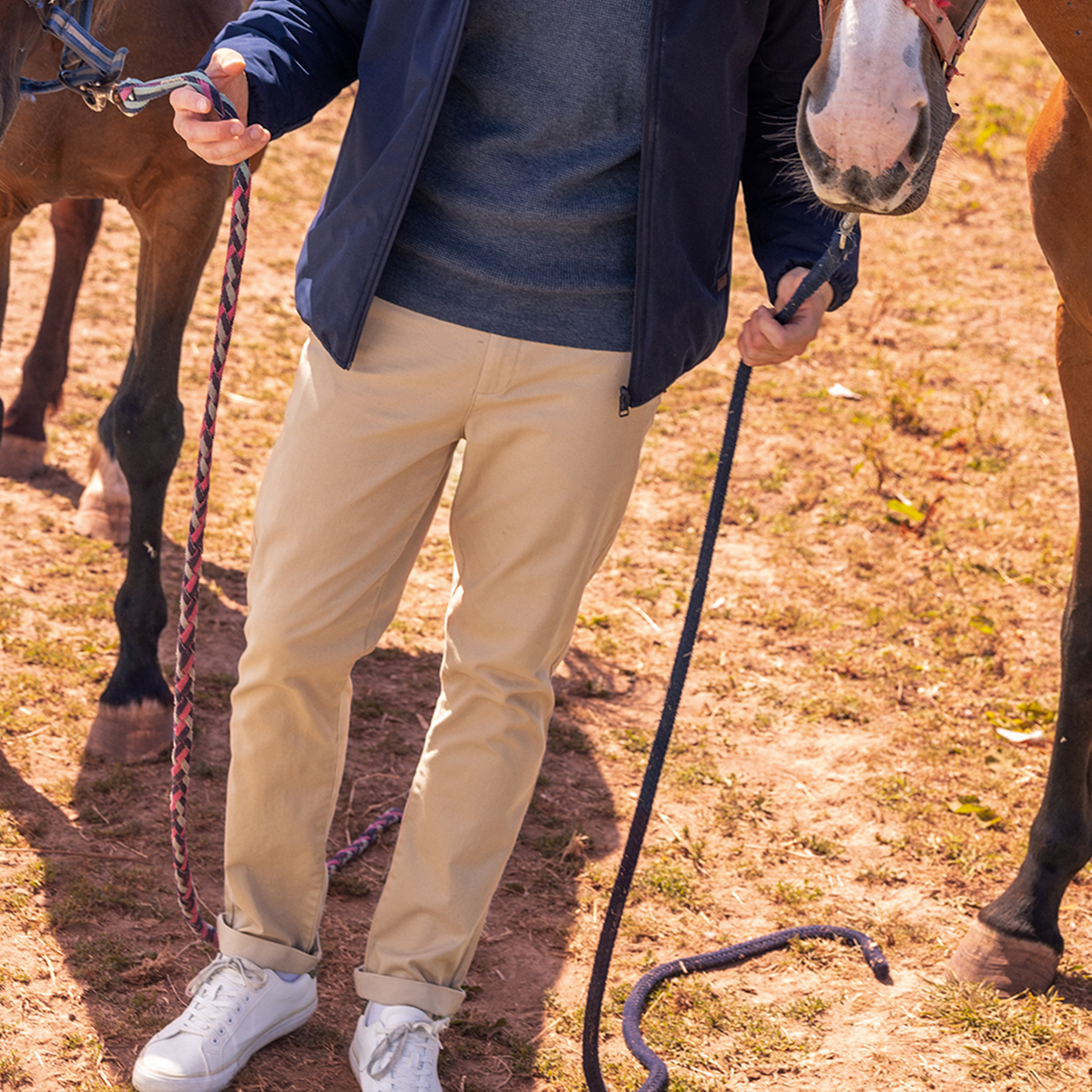 Pantalon chino sable homme | La Halle