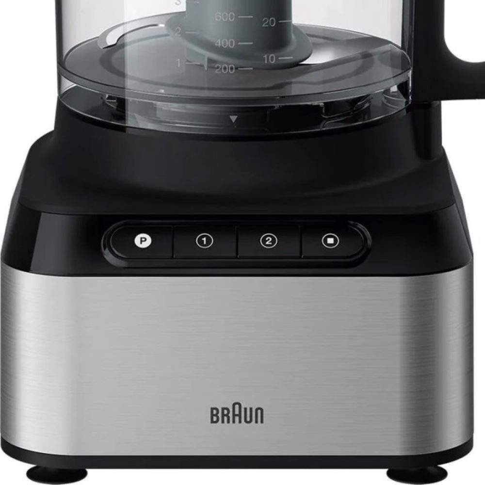 Braun Küchenmaschine FP 3233SI PurEase - Küchenmaschine - edelstahl/schwarz