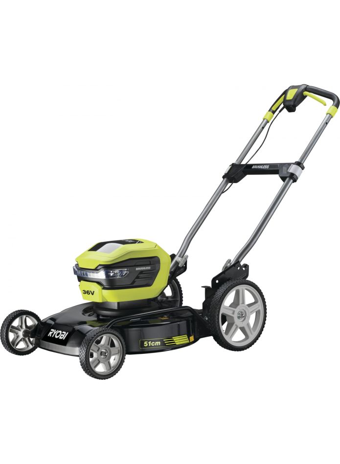 Ryobi 5133004591 RY36LMMX51A-140 Mașină de tuns iarba fără perii 36V 51cm + acumulator 4.0 Ah + încărcător 5133004591
