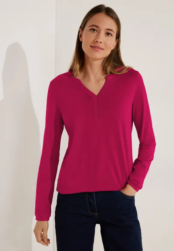 CECIL Langarmshirt mit Gummibund