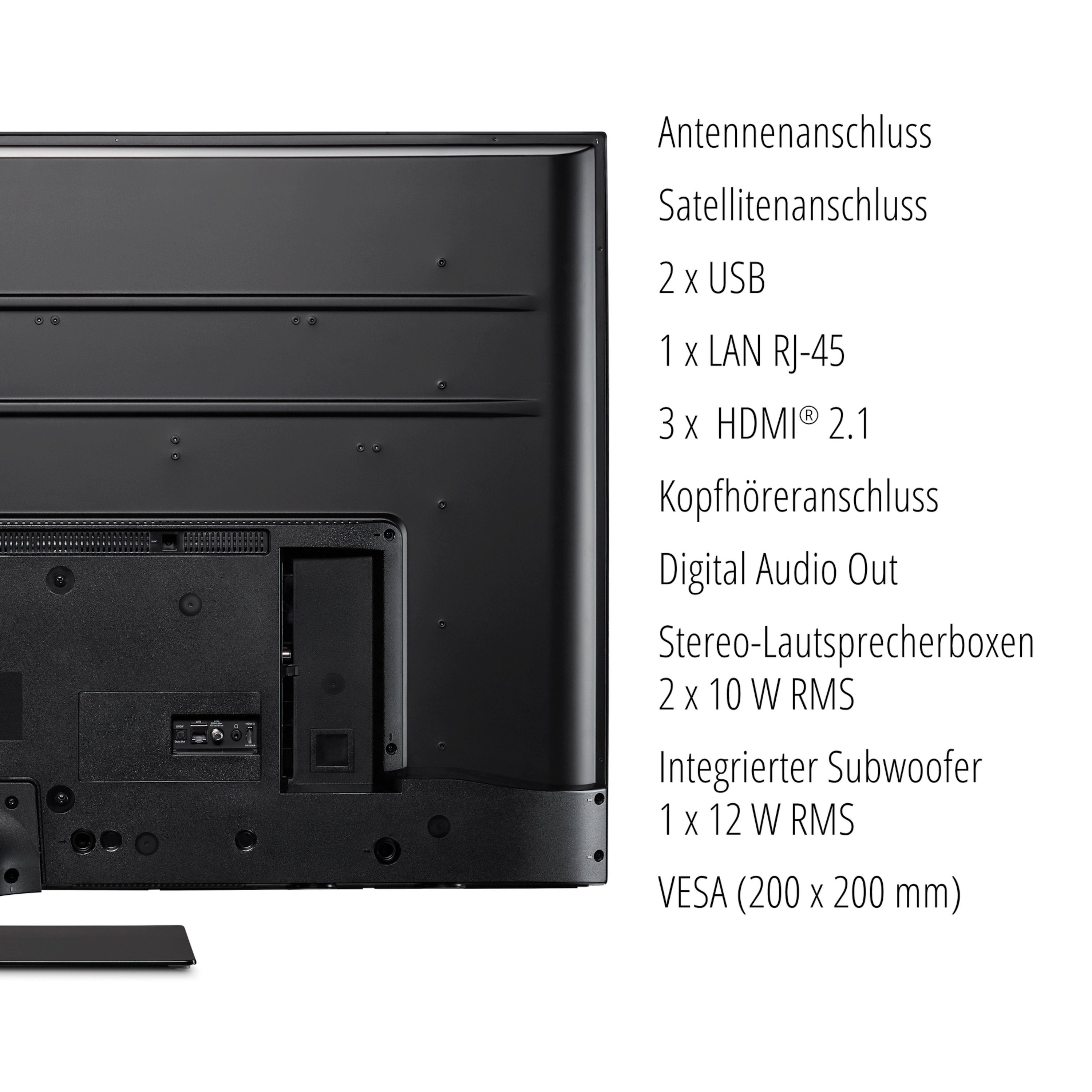 Medion® MD31477 LCD-LED Fernseher (127.5 cm/50.2 Zoll, 4K Ultra HD, Android TV, 60Hz, MD31477)