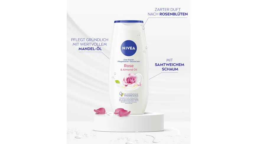 NIVEA Pflegedusche Rose & Almond Oil 250 ml