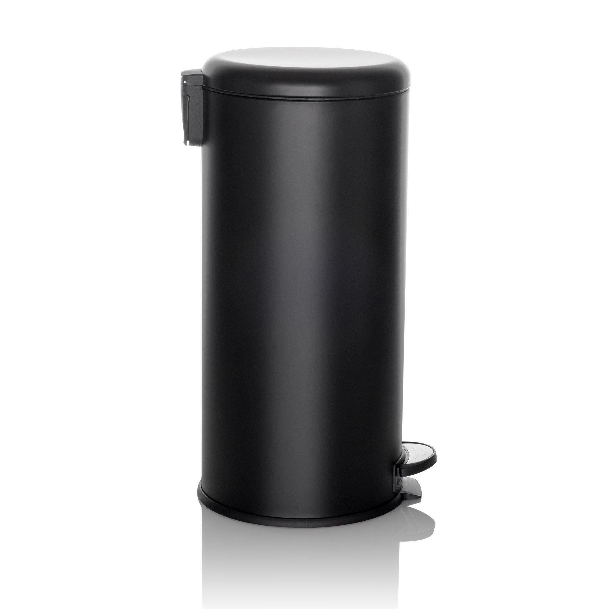 hjh OFFICE Mülleimer Mülleimer CLEAN STEP Eisen, 30L, Abfalleimer mit Softclose