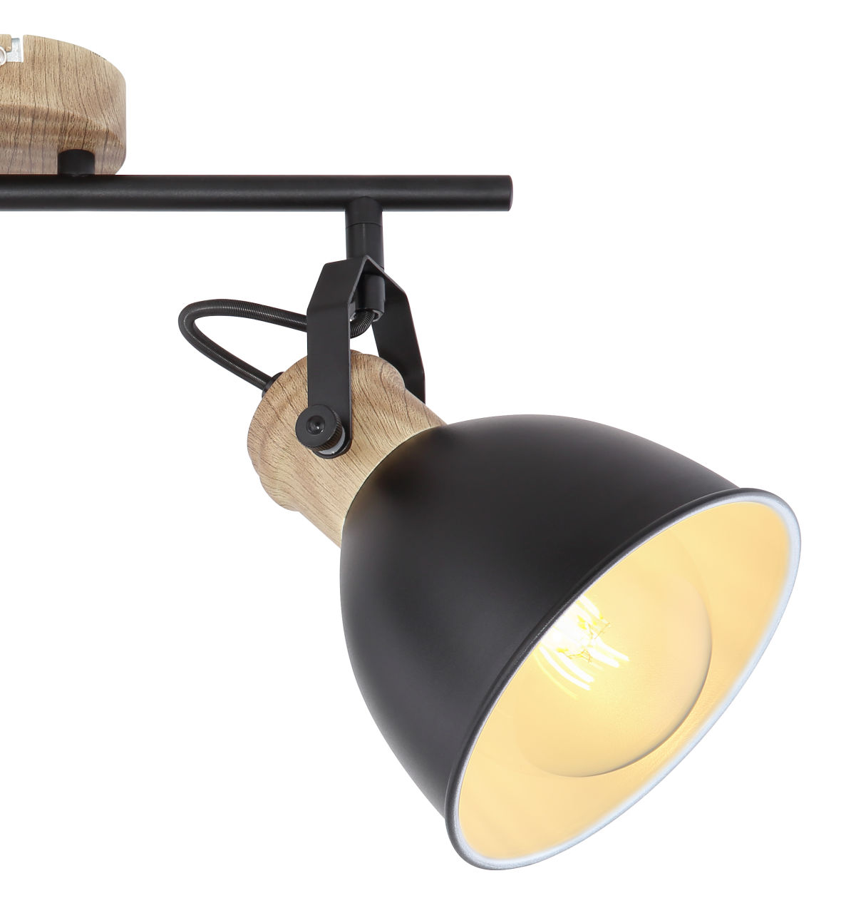 Globo Lighting - WIHO - Strahler Metall schwarz, 2x E27