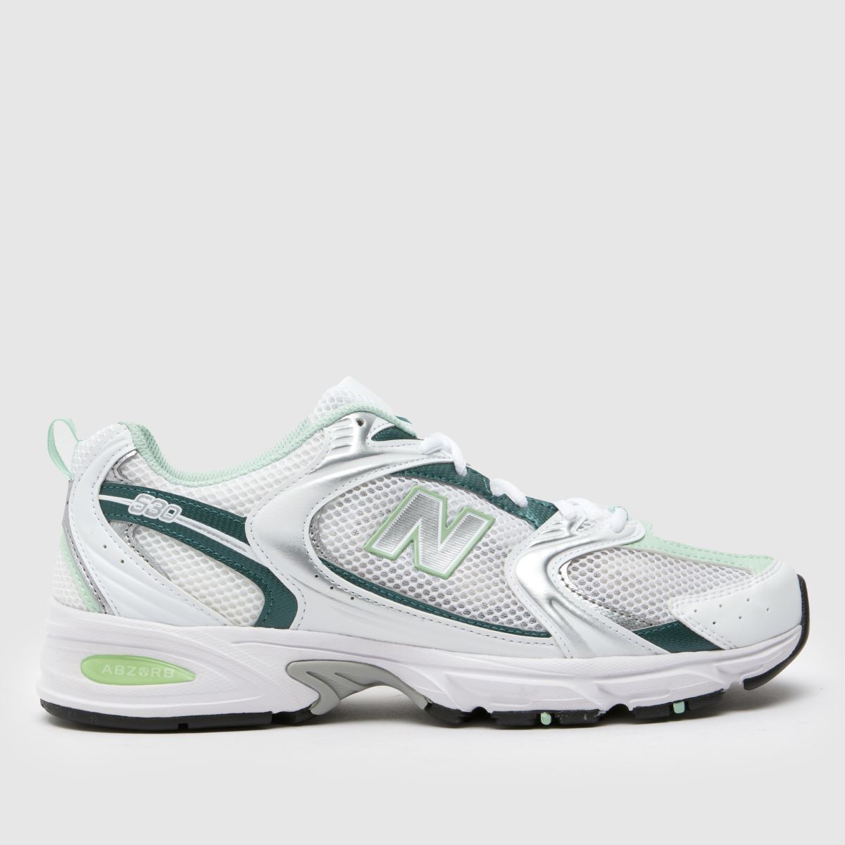 New Balance 530 sportcipő fehér és zöld színben
