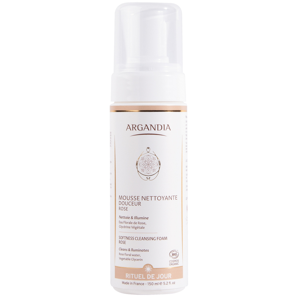 Argandia Rose Mousse Nettoyante Douceur