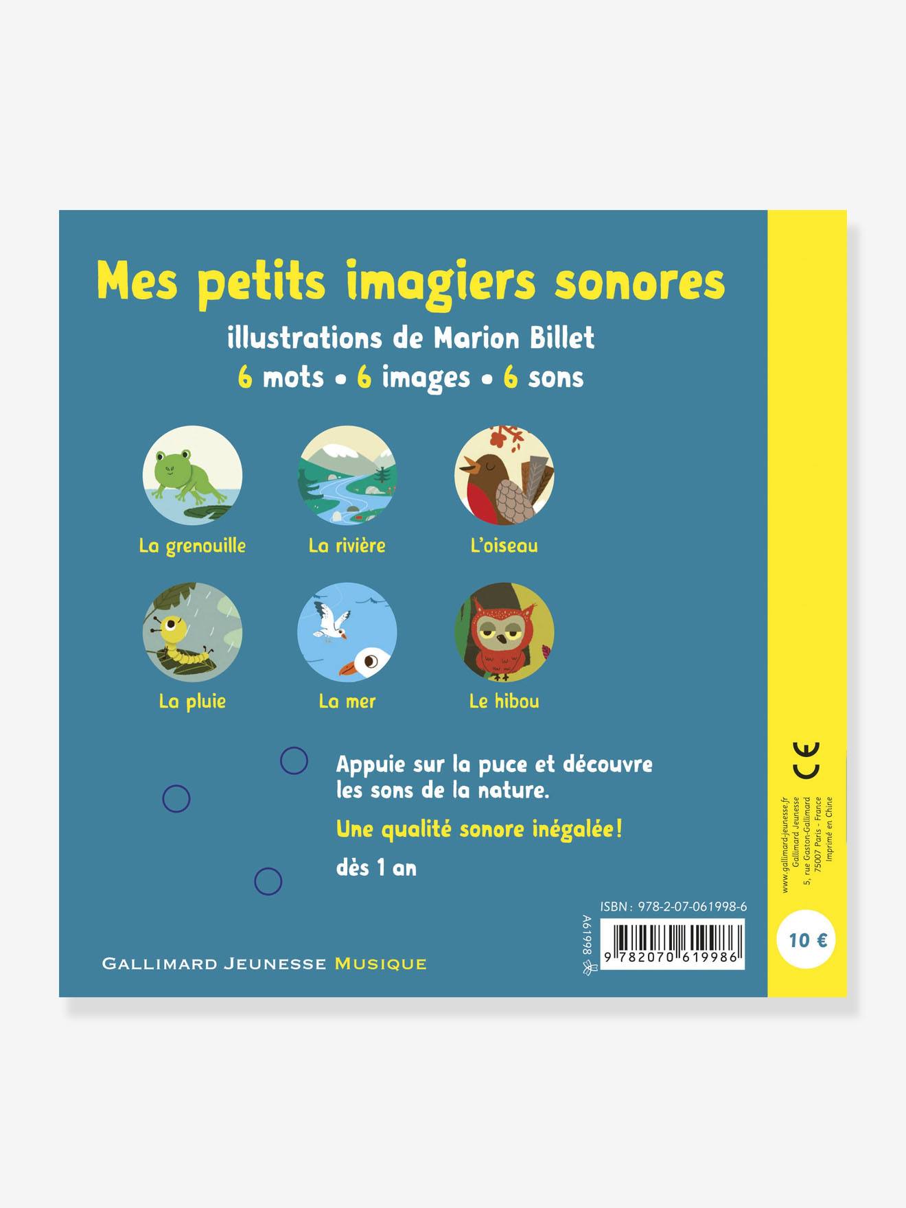 Livre sonore La nature GALLIMARD JEUNESSE bleu