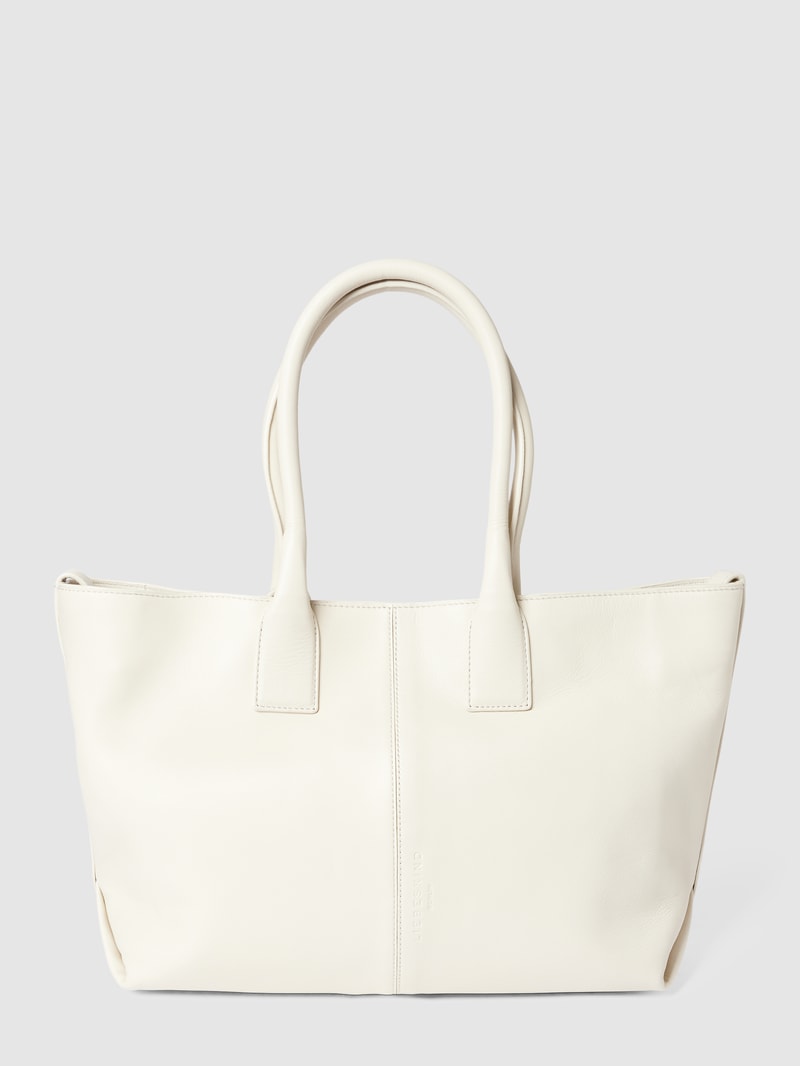 Shopper mit Label-Details Modell 'Chelsea' in offwhite