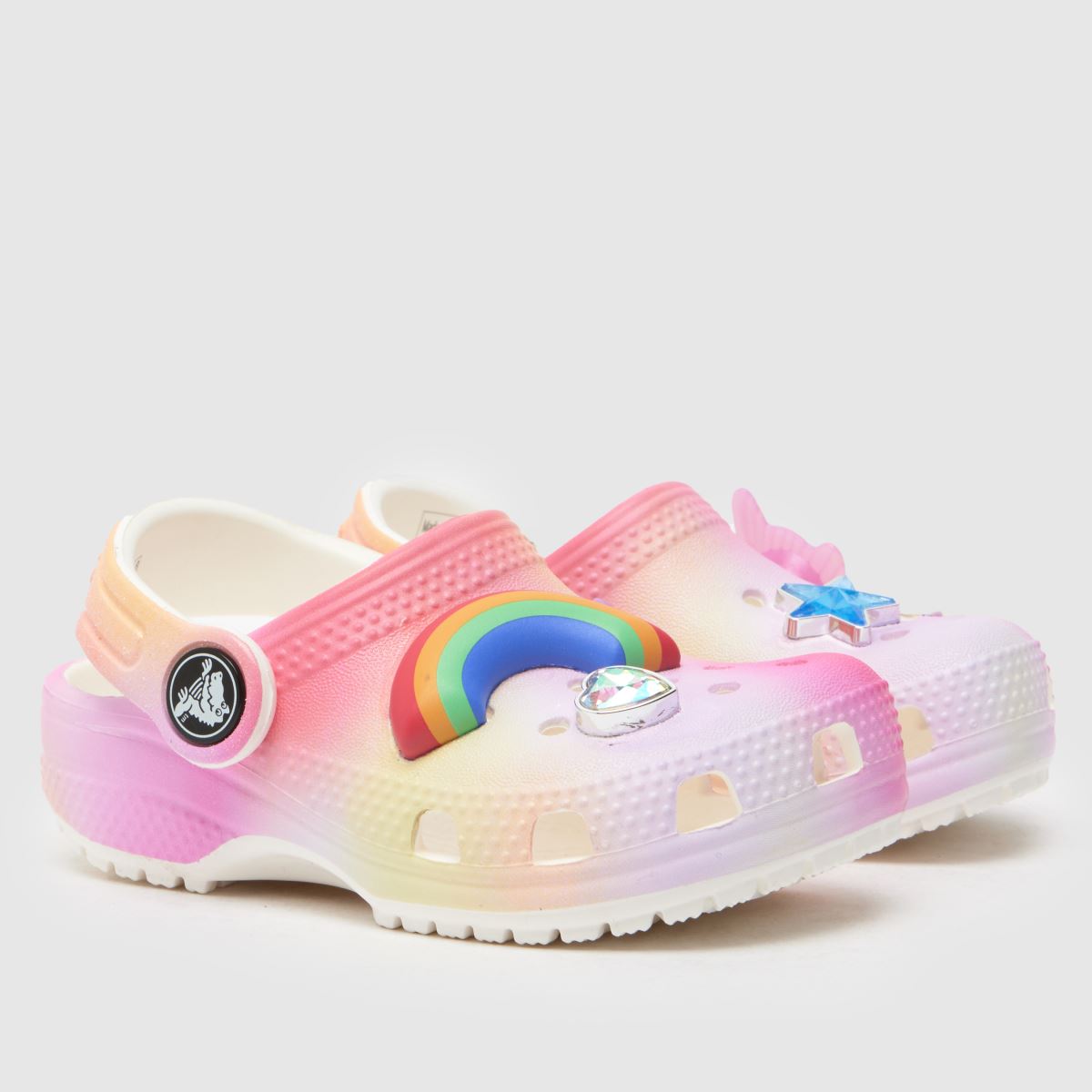 Crocs rózsaszín multi classic ombre klumpa lányka kisgyermek szandál