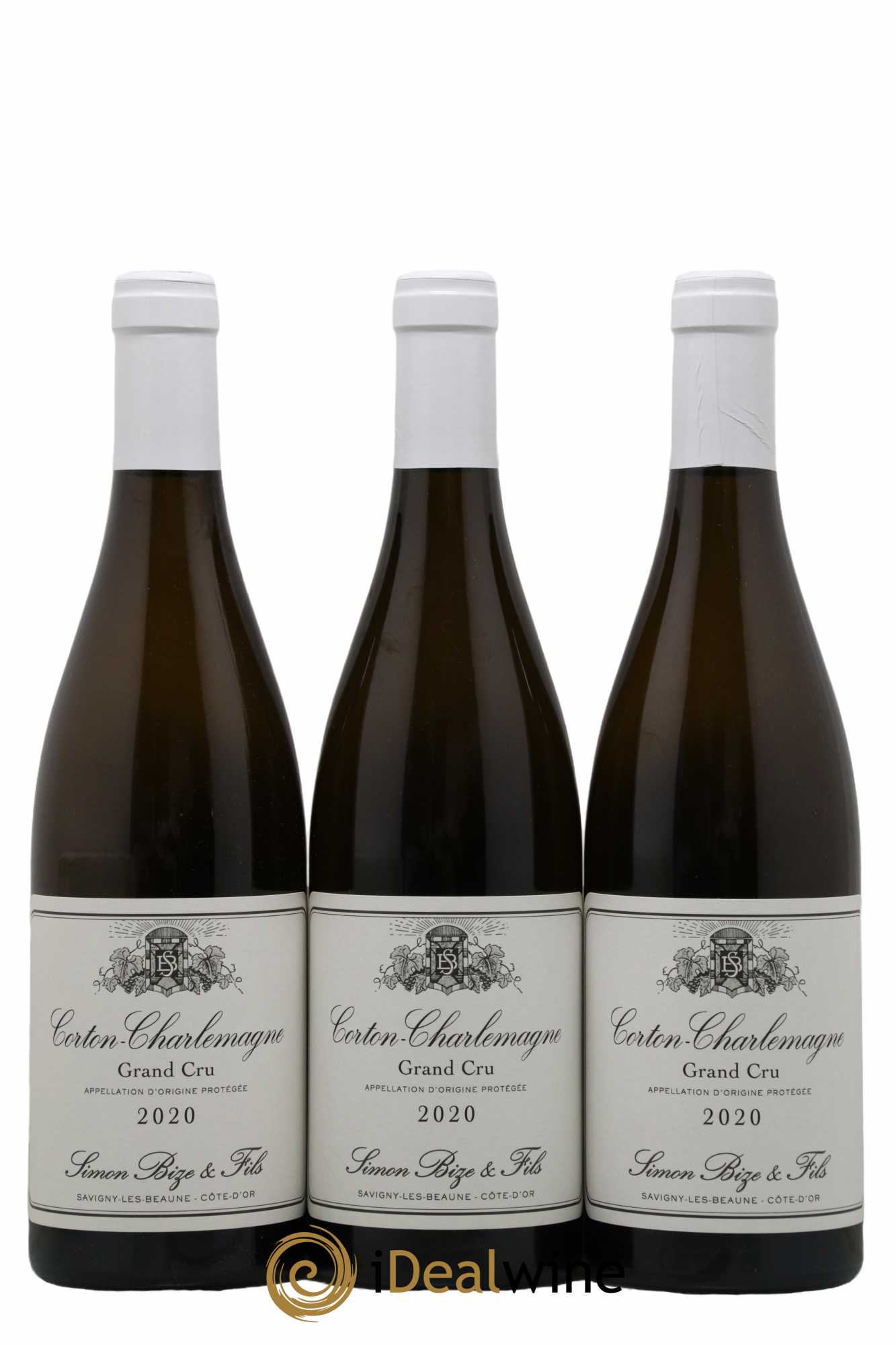 Corton-Charlemagne Grand Cru Simon Bize & Fils  2020 - Lot de 3 Bouteilles
