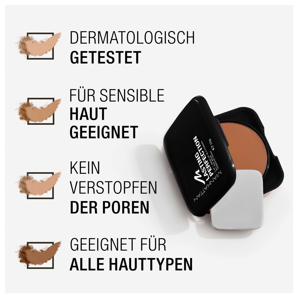 Puder-Foundation Lasting Perfection 005 Ivory, 10 g