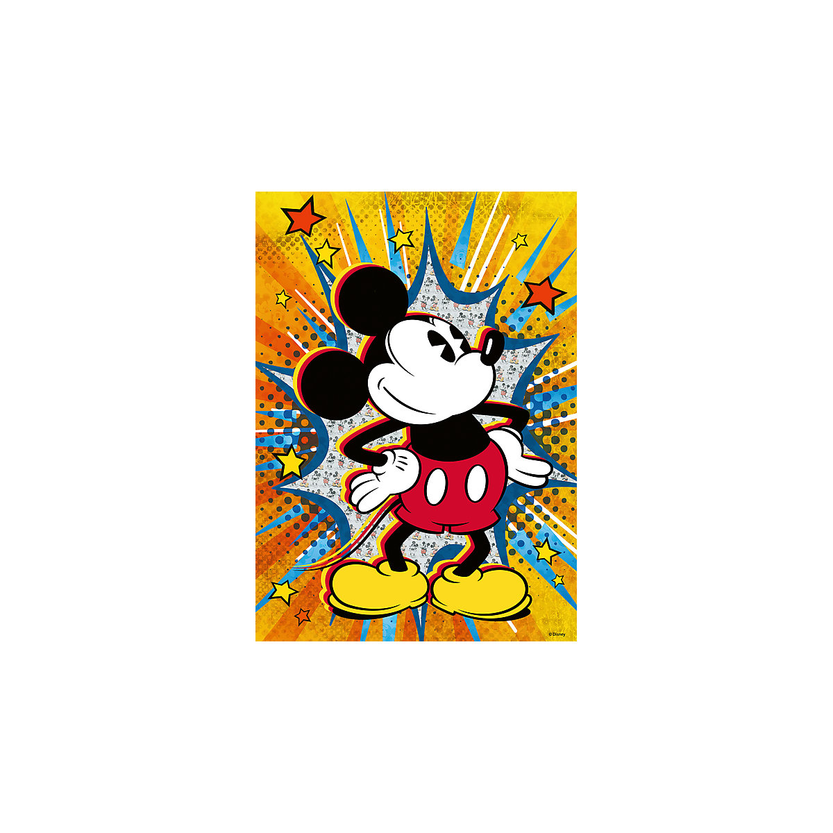 Puzzle 1000 Teile, 70x50 cm, Retro Mickey