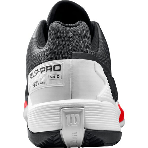 HERREN TENNISOUTDOORSCHUHE RUSH PRO 4.0 CLAY BK/WH/POPPY RED