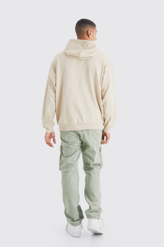 Oversize Hoodie mit Worldwide-Print