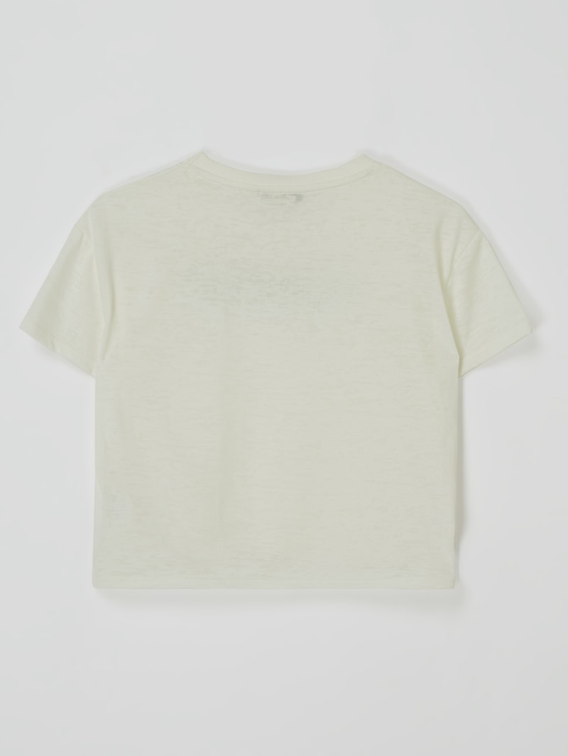 T-Shirt mit Ausbrenner-Effekt in offwhite