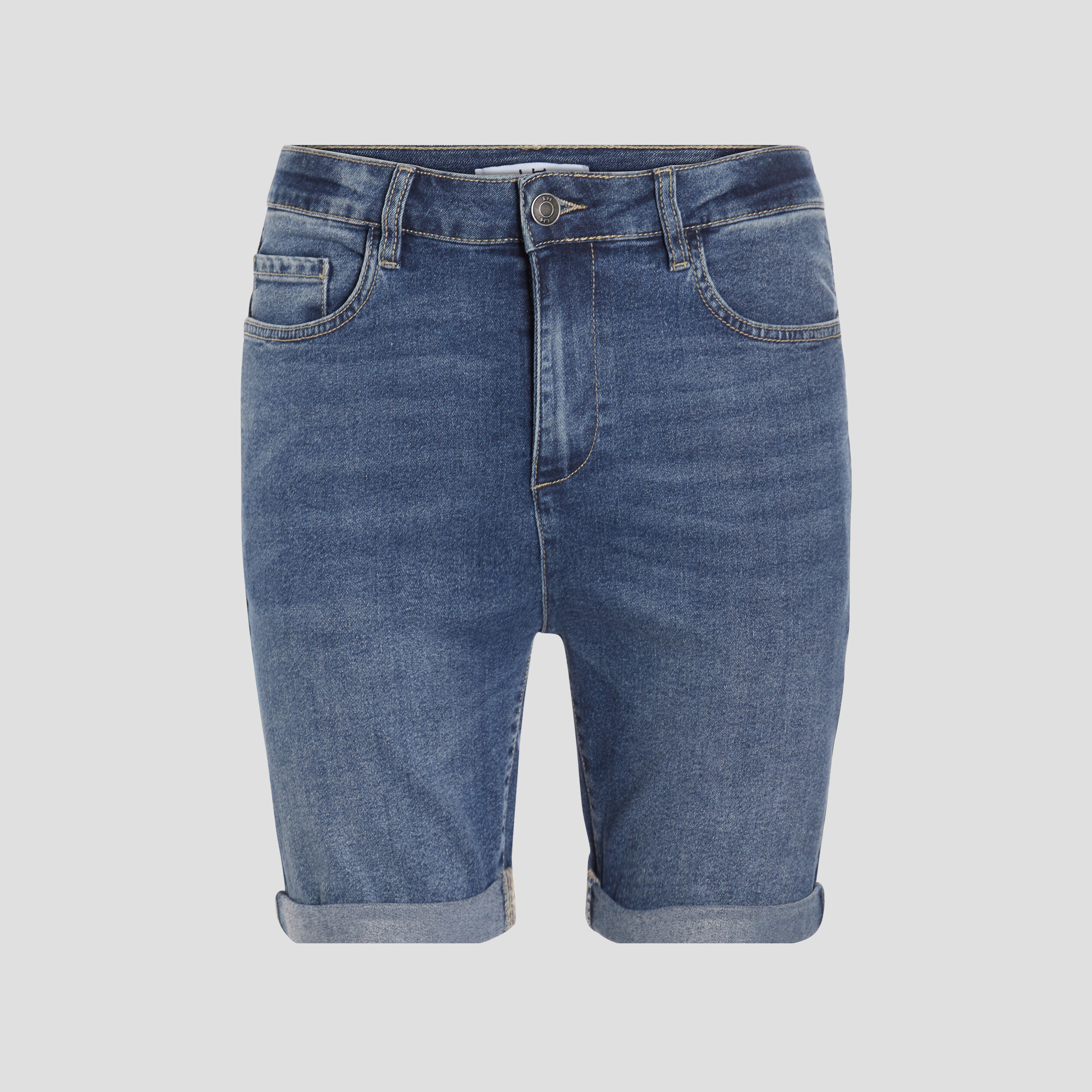Bermuda slim en jean denim triple stone homme | La Halle