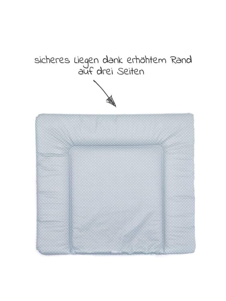 fillikid Wickelauflage Softy 75 x 85 cm - kleine Punkte Exklusiv in grau,motiv günstig kaufen onesize