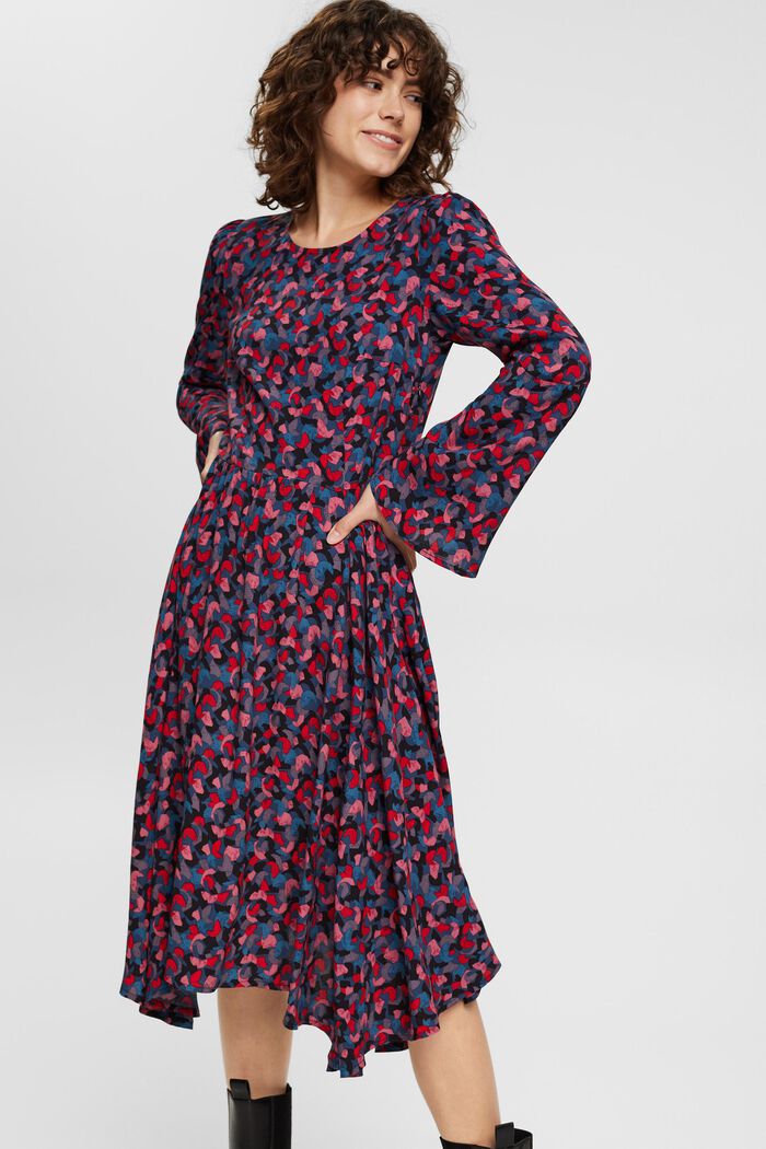 Midikleid mit Allover-Print
