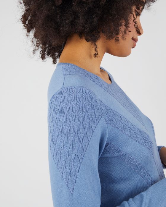 Pull maille fantaisie chaud Thermolactyl