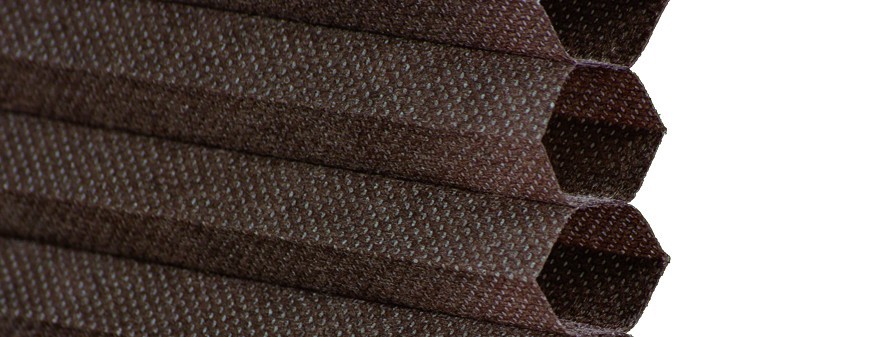 Bella Casa Thermo Klemmfix-Plissee, Wabenplissee, 130 x 60 cm, Mocca