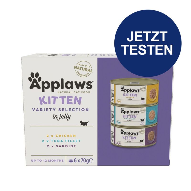 Probierpaket Applaws Kitten Dose 6 x 70 g zu TOP-Preisen | bitiba