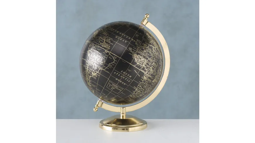 Boltze Dekoaufsteller Globe Ø 20cm Gold