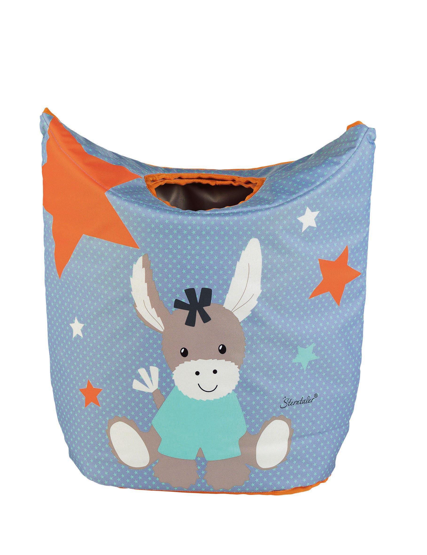 Aufbewahrungskorb Esel Emmi in Blau und Orange