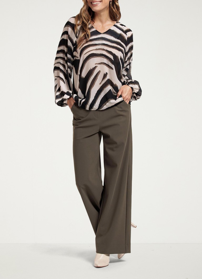 Στούντιο Anneloes Elain zebra top print