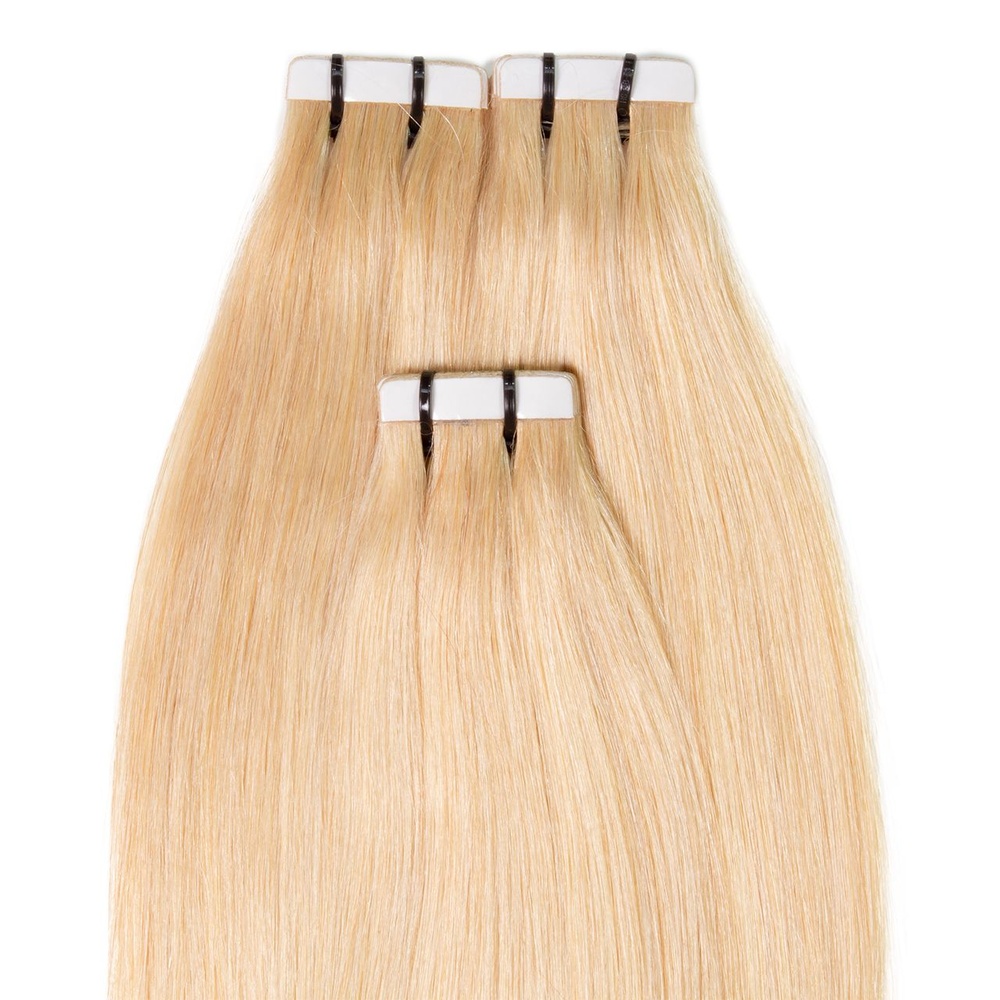 hair2heart Extensions adhésives Premium cheveux naturels #22 Blond doré extensions