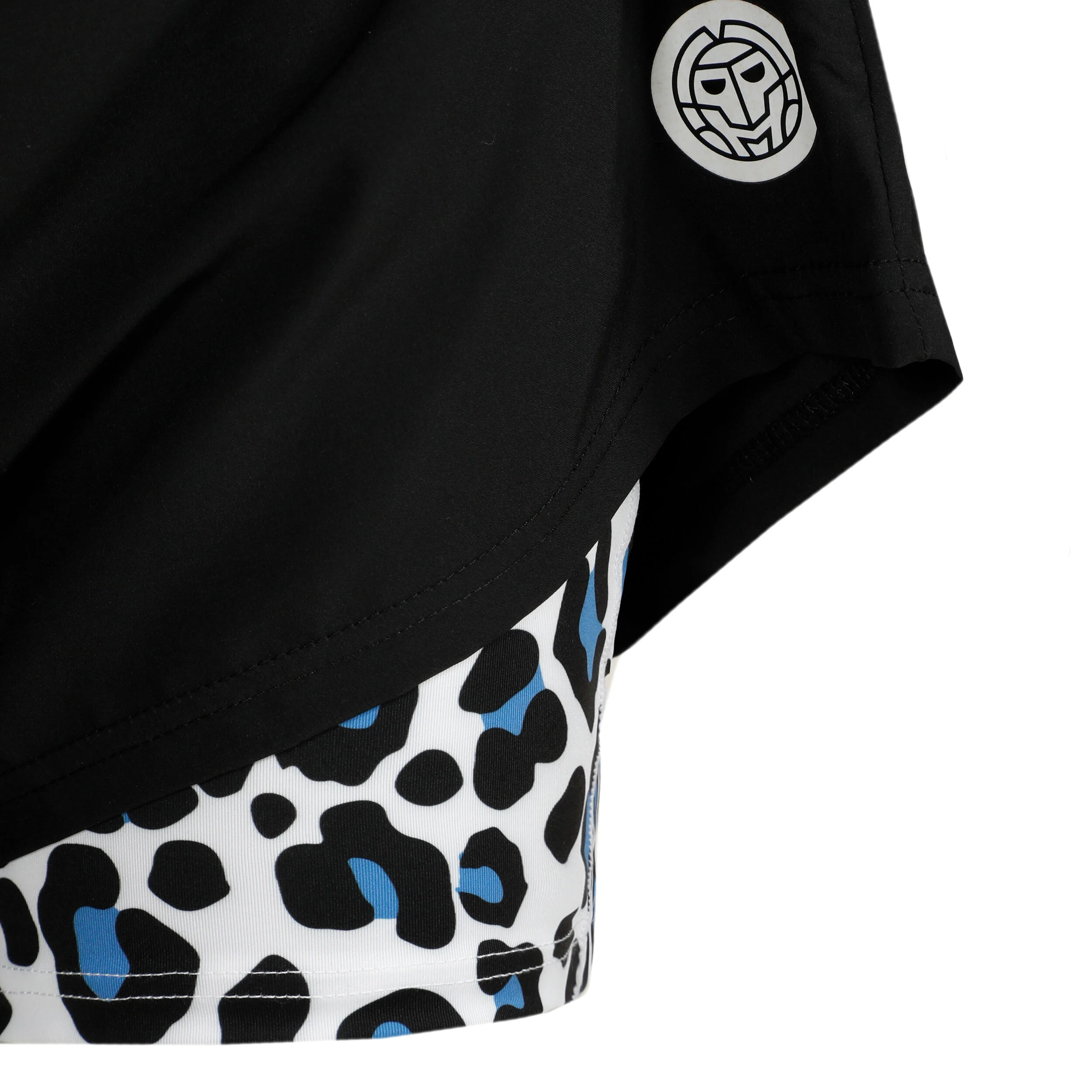 Leoparty Styles Printed 2in1 Shorts Damen - Schwarz