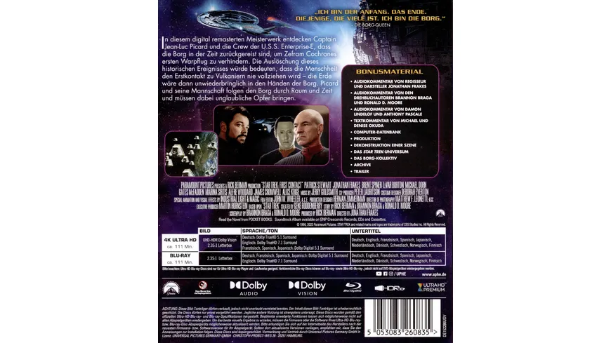 STAR TREK VIII - Der erste Kontakt  (+ Blu-ray)