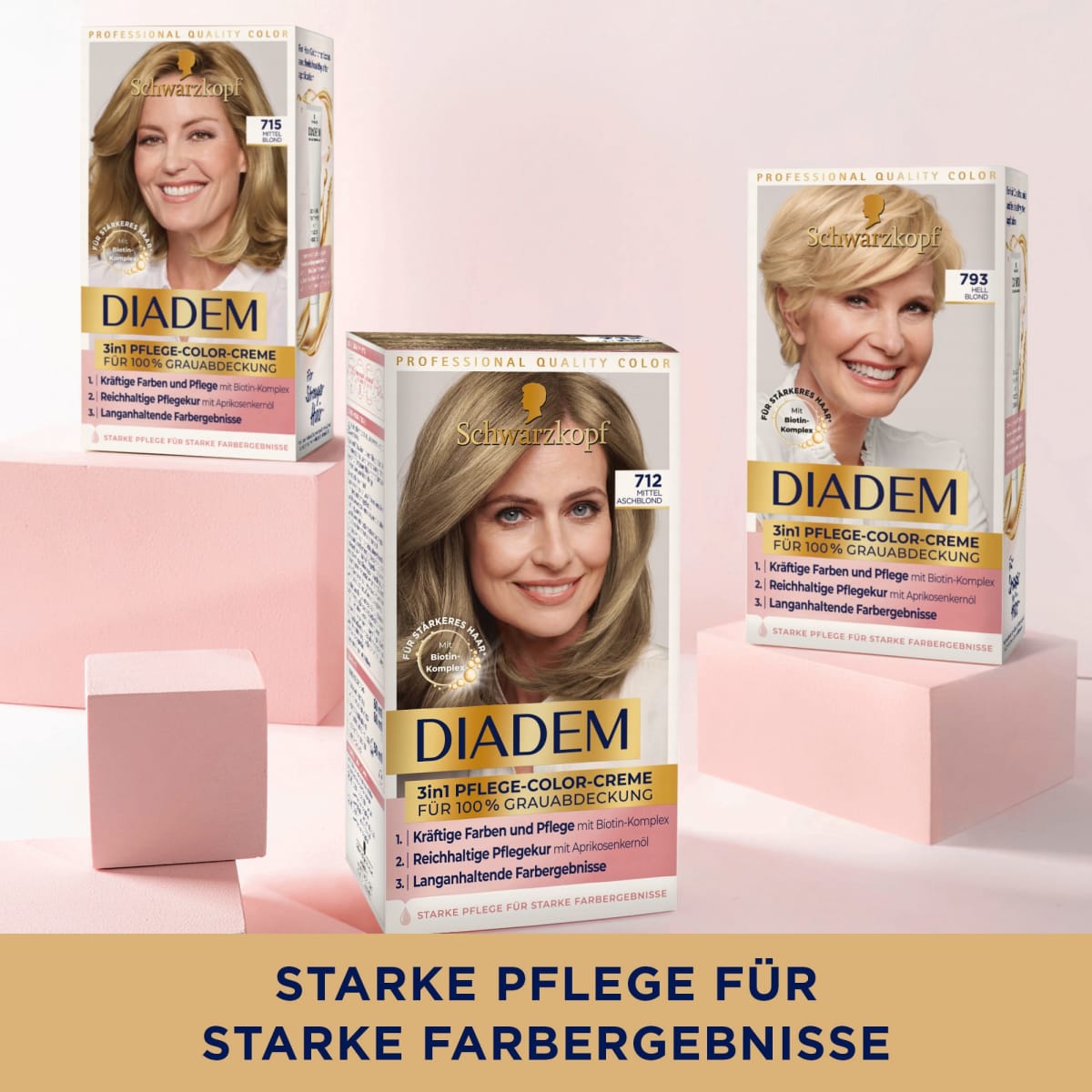 Haarfarbe 715 Mittelblond, 1 St
