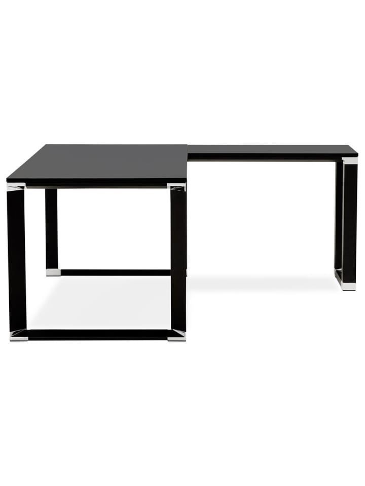 KADIMA DESIGN Eckschreibtisch 170x160 cm ergonomisch kompakt, Schreibtisch in Schwarz günstig kaufen