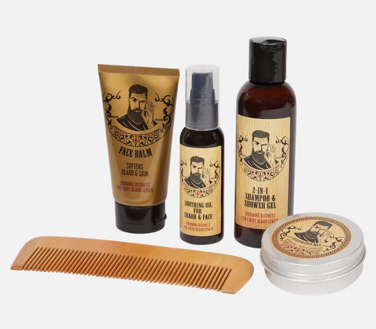 Spectrum Bartstyling-Set SPA Geschenkset für Männer-Bärte
