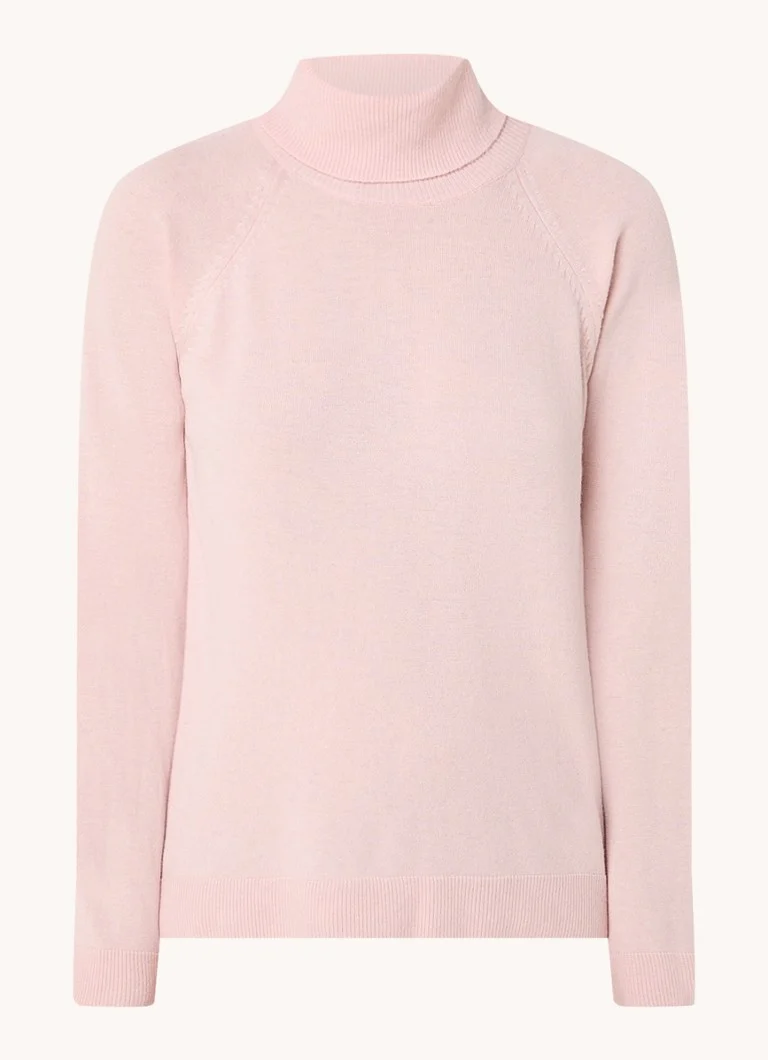 Maglione a collo alto Benetton in maglia fine misto cashmere