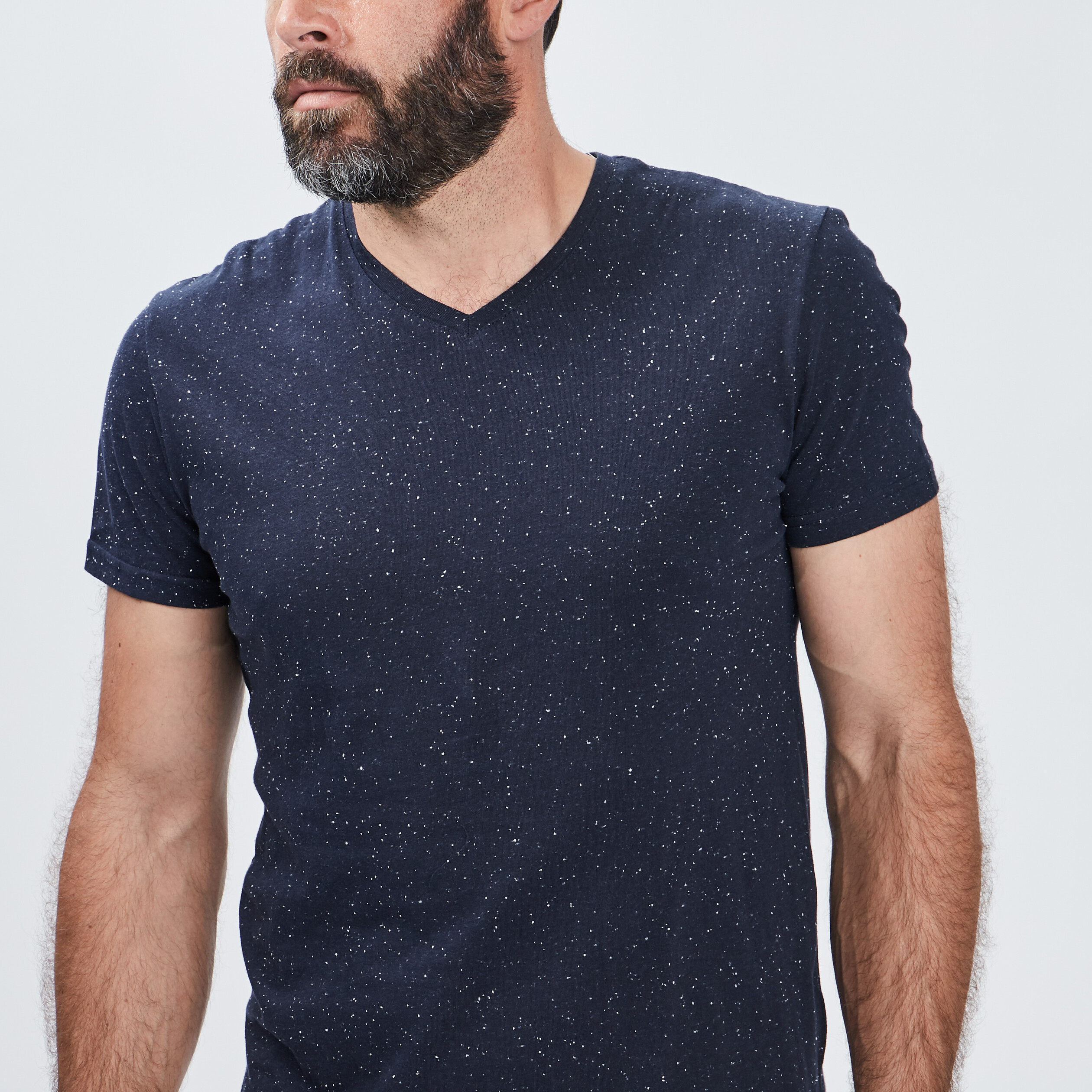 T-shirt manches courtes bleu marine homme | La Halle