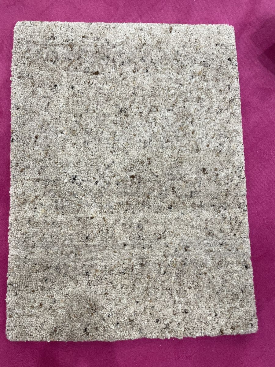 Teppich aus Indien Dhasa uni Sand 140 x 200 cm