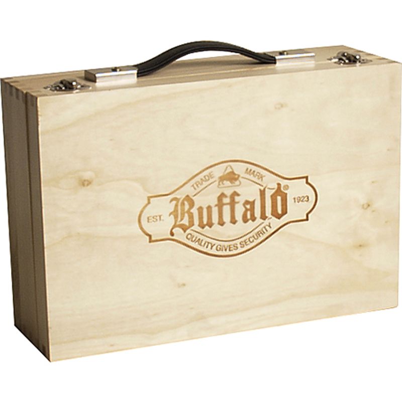 Buffalo pulverbeschichtet Boule-Set in Holzkiste
