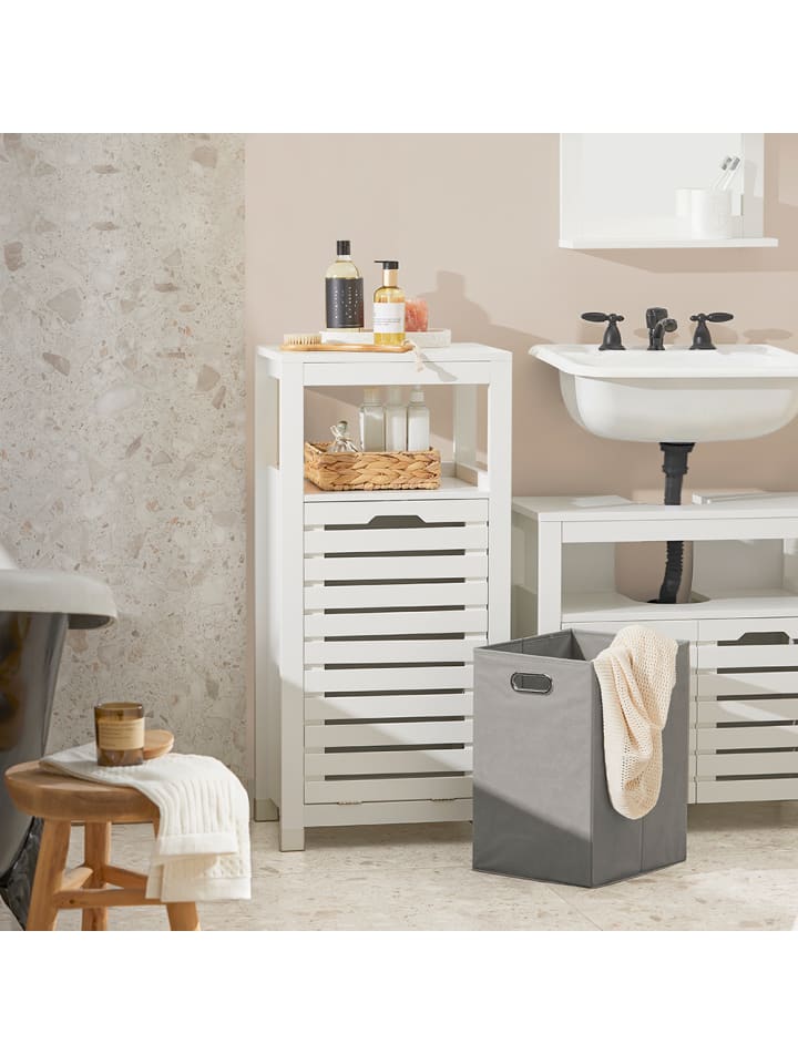 SoBuy Wäscheschrank in Weiß - (B)42 x (H)90 x (T)30cm günstig kaufen onesize