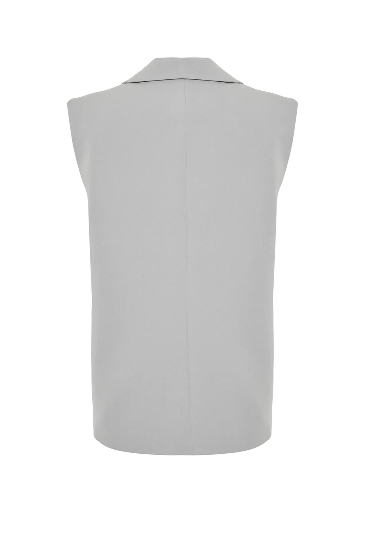 Trendyol Collection  Graue, normal gepolsterte Webweste TWOSS24YE00018