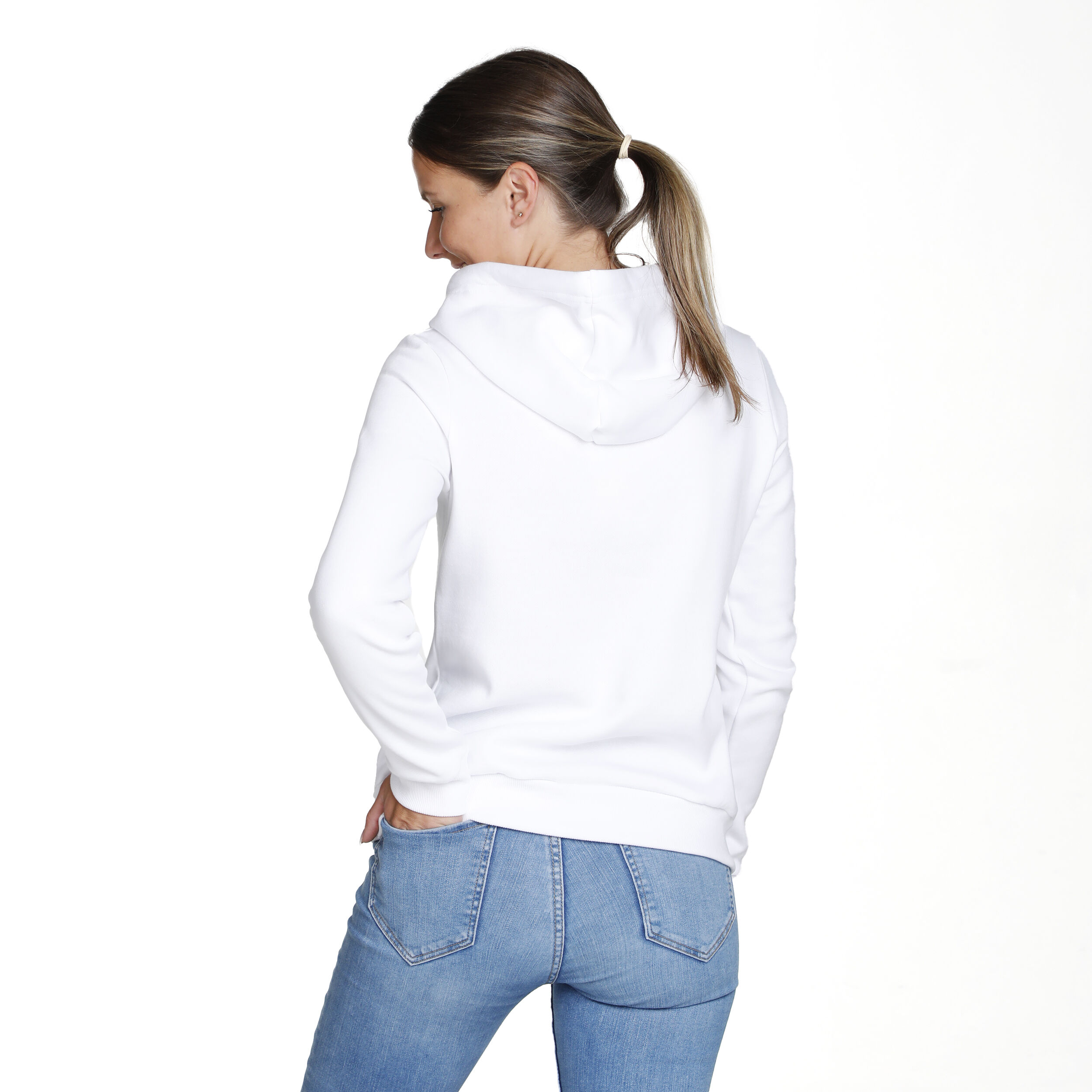 Graffity Hoody Damen - Weiß, Mehrfarbig